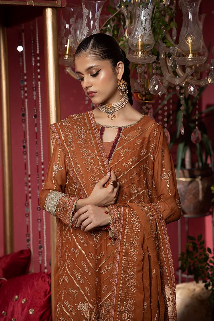 Picture of Humdum - Heer Embroidery Chiffon Collection-HR-05 - Available at Raja Sahib