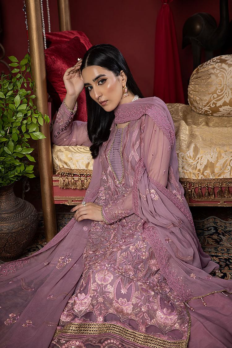 Picture of Humdum - Heer Embroidery Chiffon Collection-HR-10 - Available at Raja Sahib