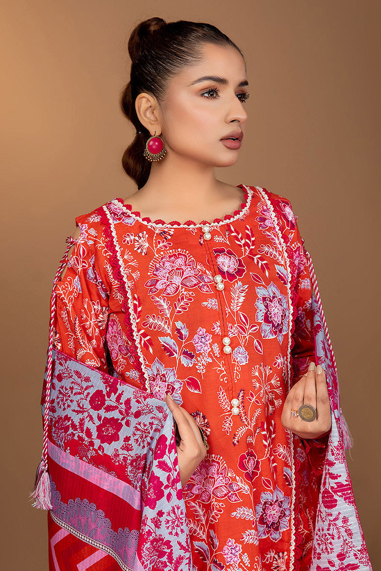 Picture of Safwa - Ixora Doria 3 Piece Printed Lawn Collection Vol 02 - ICS-13 - Available at Raja Sahib