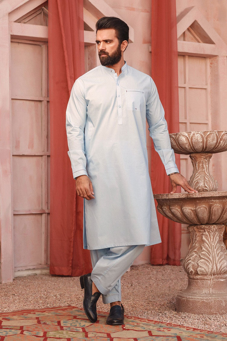 Picture of Istor - 2Pc | Stitched | Silver | Light Blue | IST-05 - Available at Raja Sahib