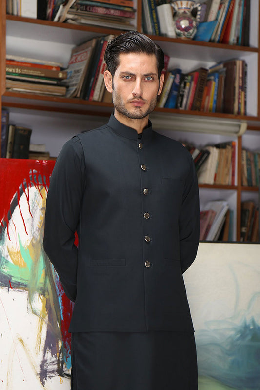 Picture of Istor - Waistcoat | Supreme | Dark Grey | IST-147 - Available at Raja Sahib