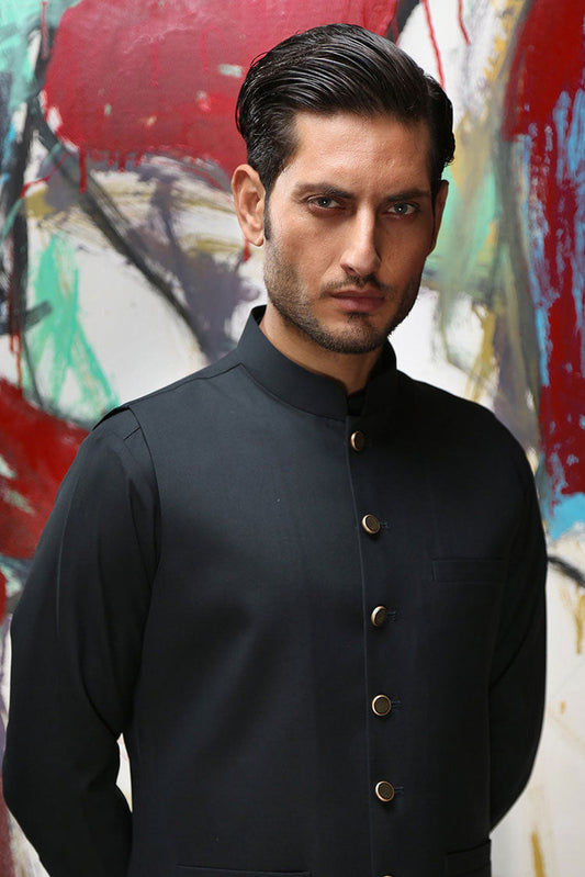 Picture of Istor - Waistcoat | Supreme | Dark Grey | IST-147 - Available at Raja Sahib