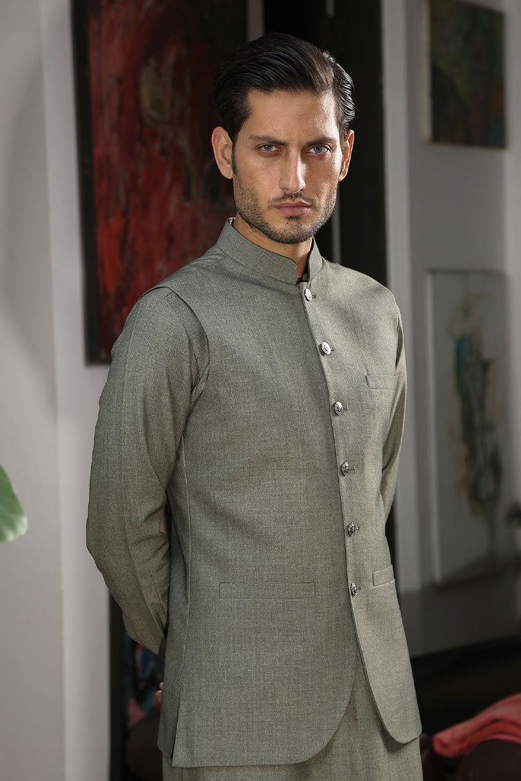 Picture of Istor - Waistcoat | Paramount | Forest Green | IST-151 - Available at Raja Sahib