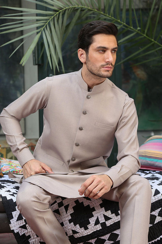 Picture of Istor - Waistcoat | Paramount | Sand | IST-152 - Available at Raja Sahib