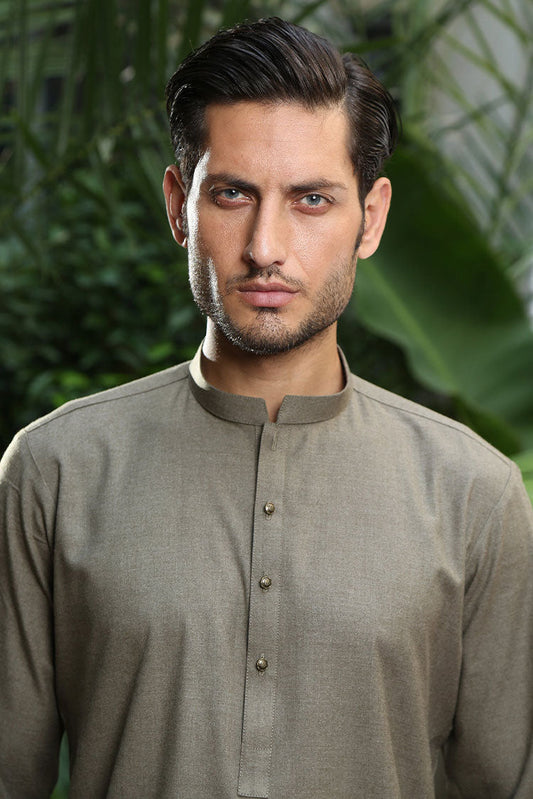 Picture of Istor - 2Pc | Stitched | Markhor | Dusty Olive | IST-48 - Available at Raja Sahib