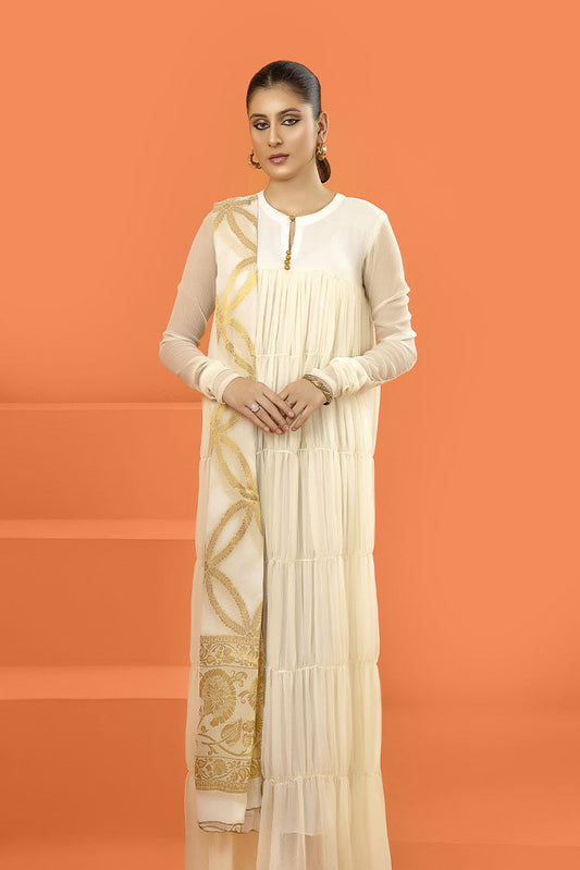 Picture of Zivah - Classic Luxury Pret Vol 1 - Ivory - Available at Raja Sahib