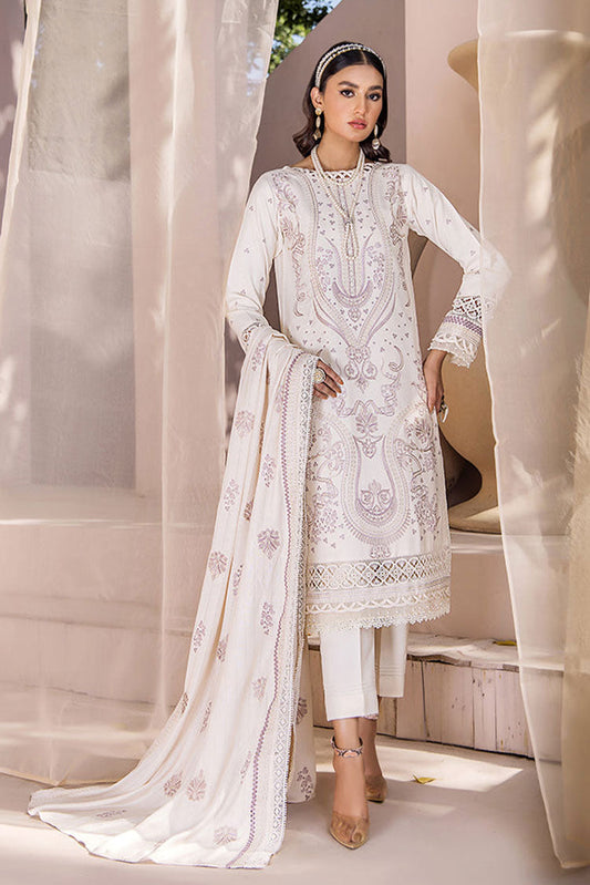 Picture of Humdum - Jahan-e-Sukhan Peach Embroidery Collection - JS-04 - Available at Raja Sahib