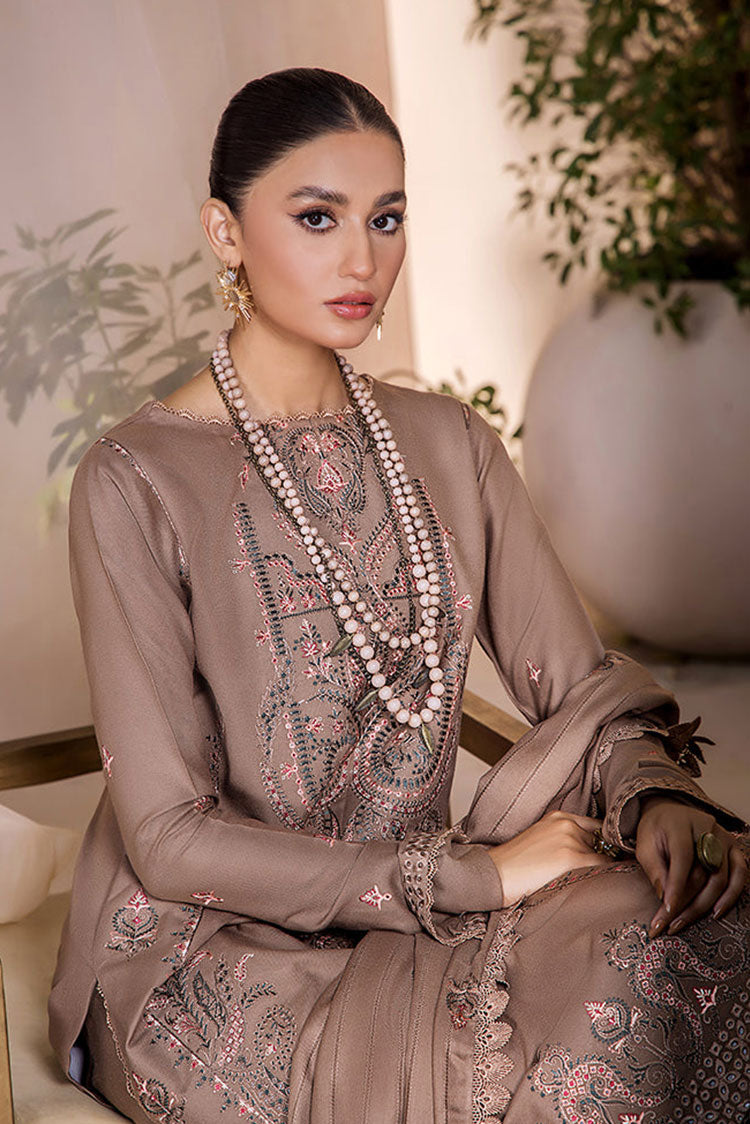 Picture of Humdum - Jahan-e-Sukhan Peach Embroidery Collection - JS-08 - Available at Raja Sahib