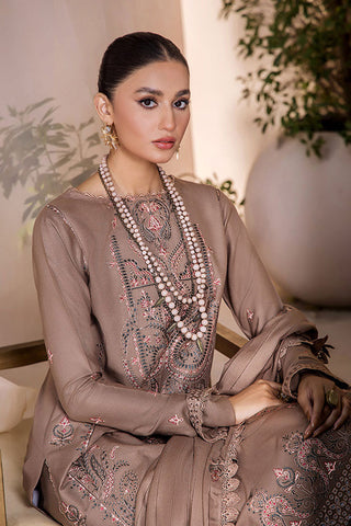 Jahan-e-Sukhan Peach Embroidery Collection - JS-08