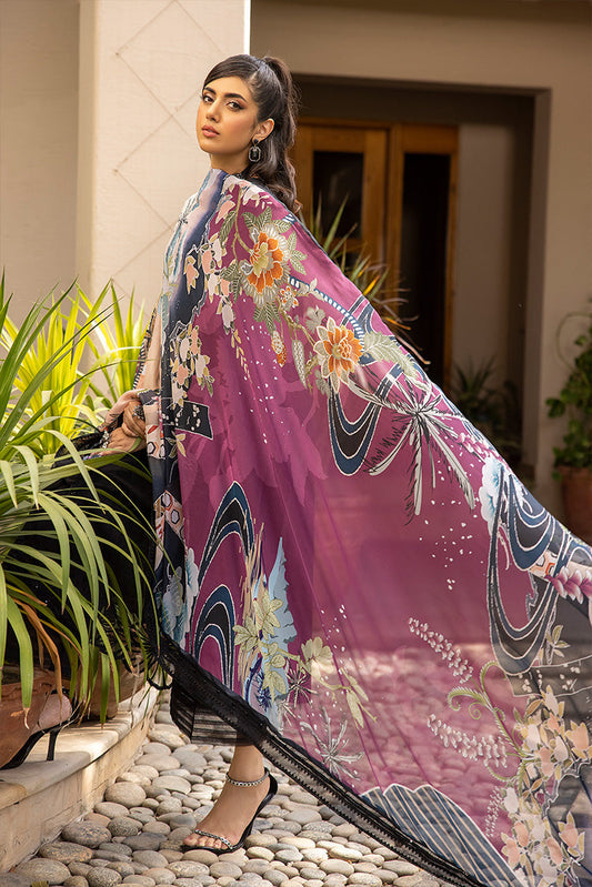 Picture of Ellena - 3-PC Unstitched Embroidered Lawn Suit - Available at Raja Sahib