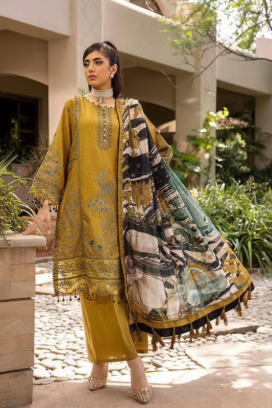 Picture of Ellena - 3-PC Unstitched Embroidered Lawn Suit - Available at Raja Sahib