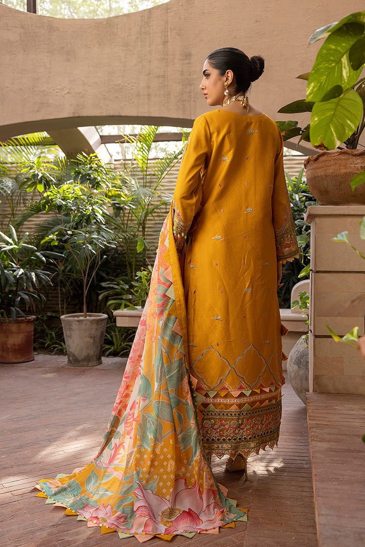 Picture of Ellena - 3-PC Unstitched Embroidered Lawn Suit - Available at Raja Sahib