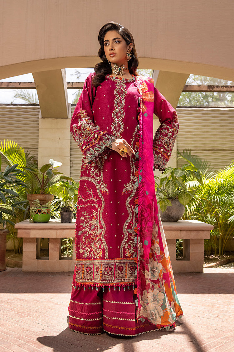 Picture of Ellena - 3-PC Unstitched Embroidered Lawn Suit - Available at Raja Sahib