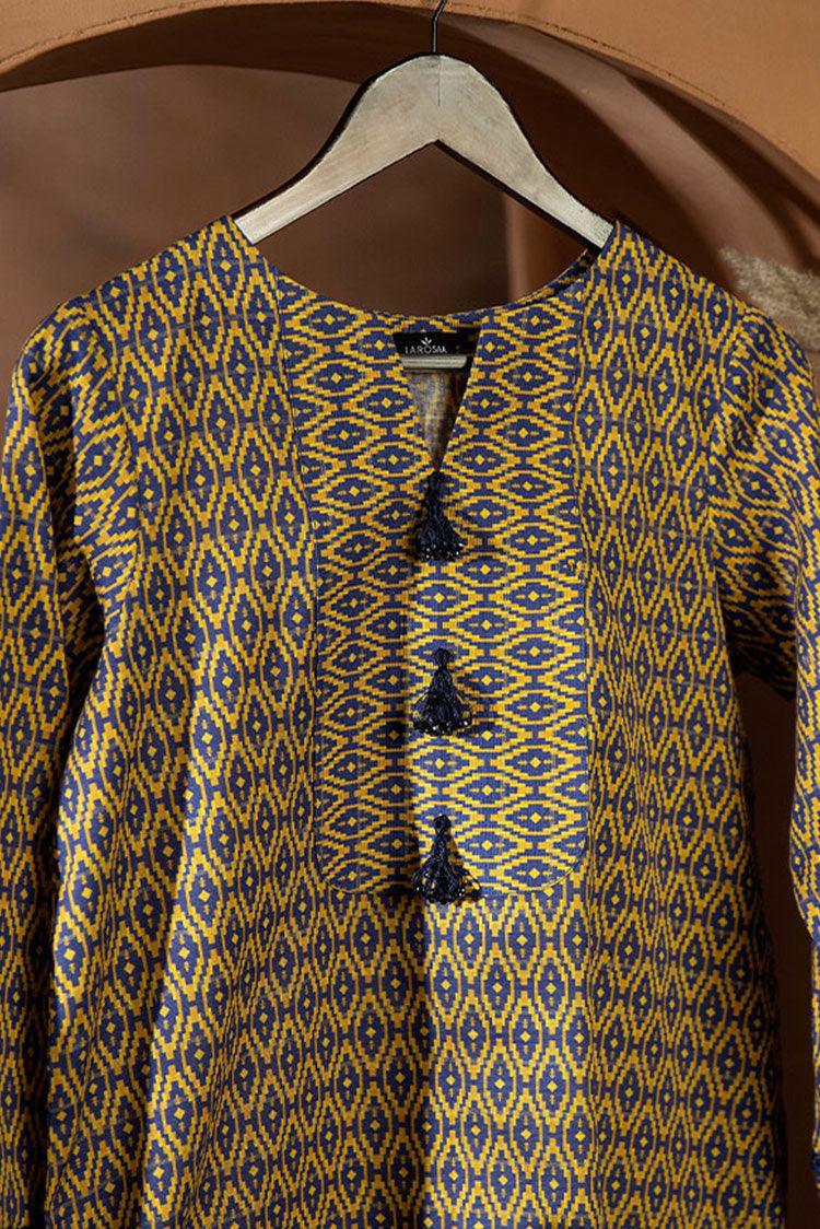 Picture of La Rosaa - Everyday Edit - LA2-09 Blue yellow orange - Available at Raja Sahib