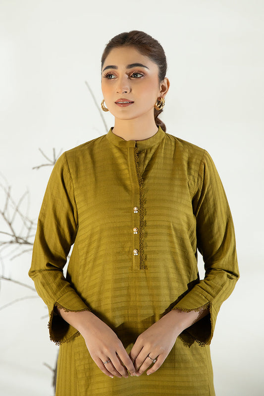 Picture of La Rosaa - Everyday Edit Vol 3 | LA3-01 | Olive Green | 2 pc - Available at Raja Sahib