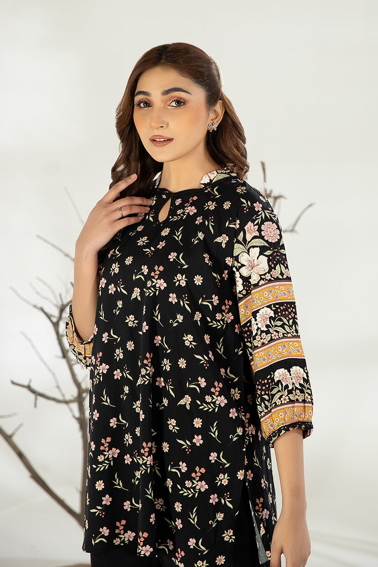 Picture of La Rosaa - Everyday Edit Vol 3 | LA3-08 | Black Floral | 1 pc - Available at Raja Sahib