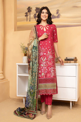 Luxury Lawn Collection - Scarlet Red