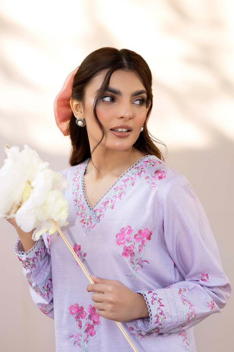 Picture of La Rosaa - Spring Summer RTW Collection - Lilac - 2Pc - Available at Raja Sahib