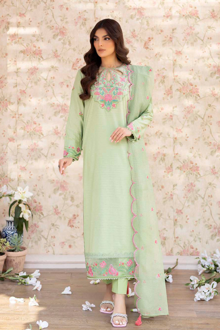 Picture of La Rosaa - Spring Summer RTW Collection - Green - 3Pc - Available at Raja Sahib