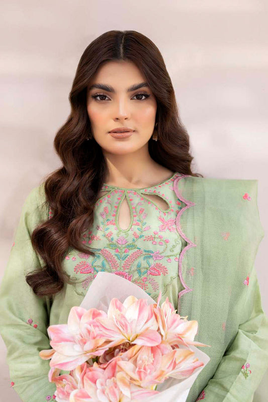 Picture of La Rosaa - Spring Summer RTW Collection - Green - 3Pc - Available at Raja Sahib