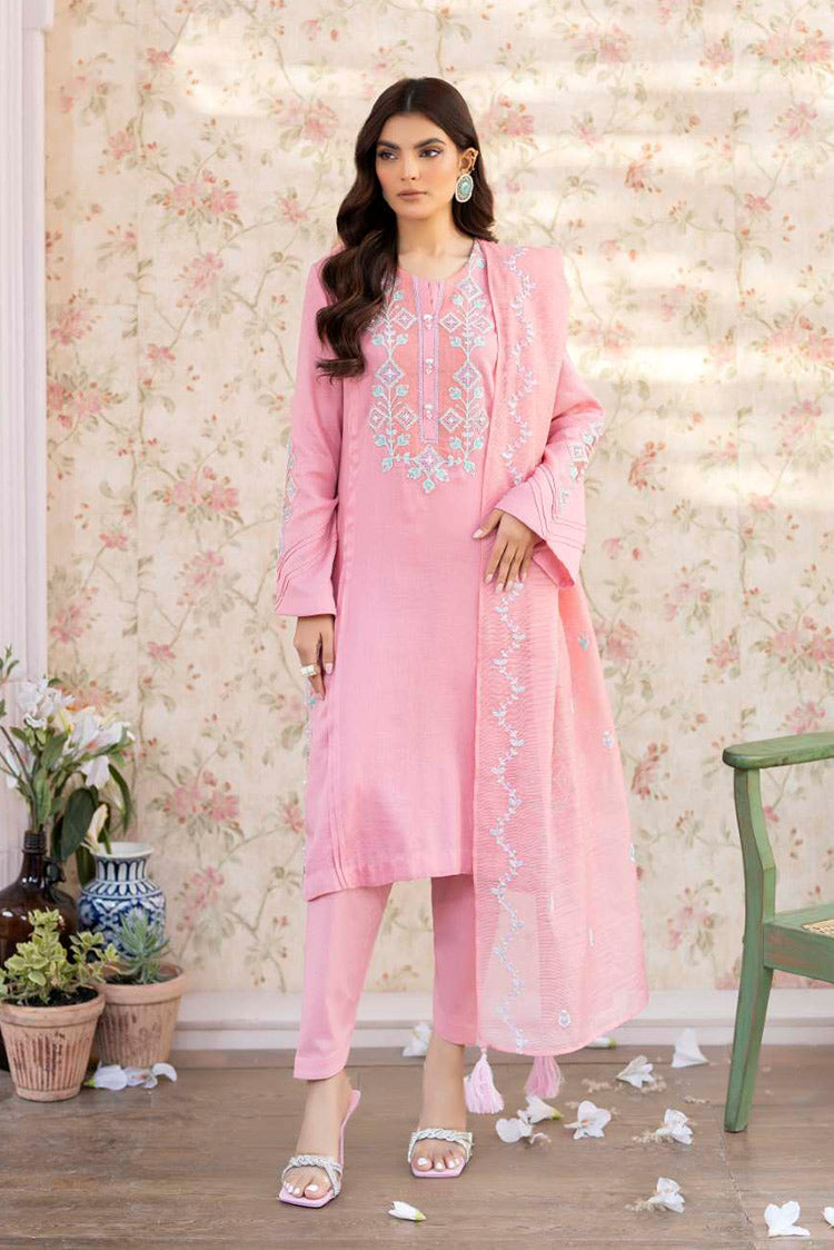 Picture of La Rosaa - Spring Summer RTW Collection - Pink - 3Pc - Available at Raja Sahib