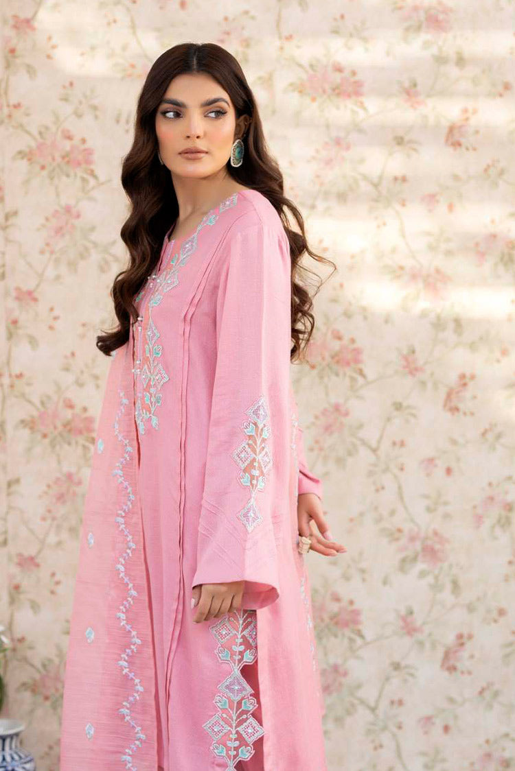 Picture of La Rosaa - Spring Summer RTW Collection - Pink - 3Pc - Available at Raja Sahib