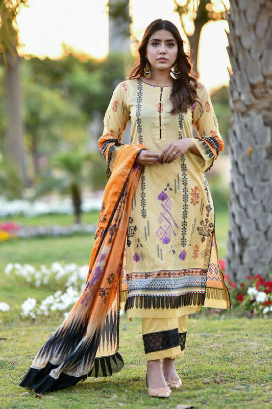 Picture of Maryam Malik - Rungreza Premium Lawn Collection - MMR-PL02 - Available at Raja Sahib