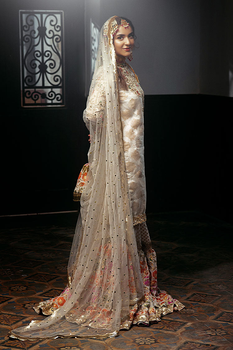 Picture of RJS Pret - Pari Formal Pret Collection - Mughlai Farshi Gharara - Available at Raja Sahib