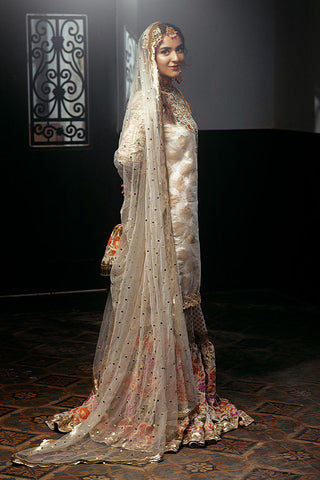 Picture of RJS Pret - Pari Formal Pret Collection - Mughlai Farshi Gharara - Available at Raja Sahib