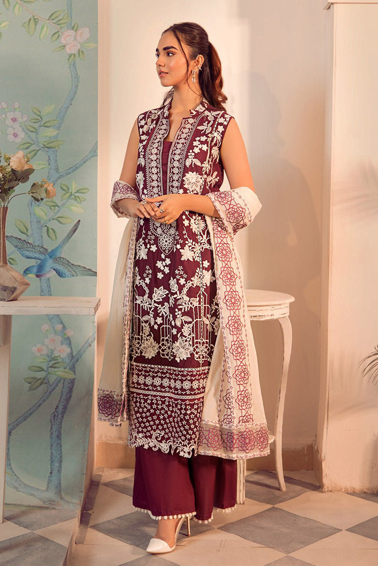 Picture of Noosh - Veda Unstitched Premium Lawn Eid Edit - NV01D12 - Available at Raja Sahib