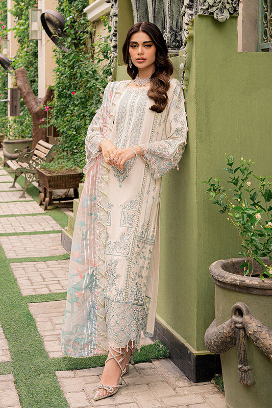 Picture of Ellena - 3-PC Unstitched Embroidered Lawn Suit - Available at Raja Sahib