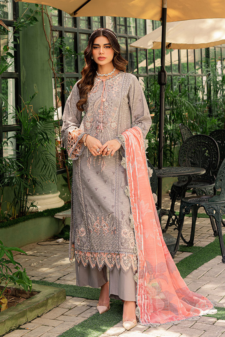 Picture of Ellena - 3-PC Unstitched Embroidered Lawn Suit - Available at Raja Sahib