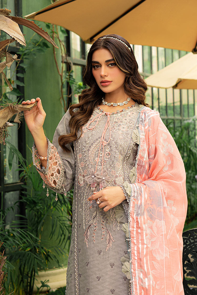 Picture of Ellena - 3-PC Unstitched Embroidered Lawn Suit - Available at Raja Sahib