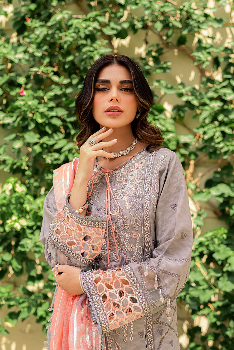 Picture of Ellena - 3-PC Unstitched Embroidered Lawn Suit - Available at Raja Sahib