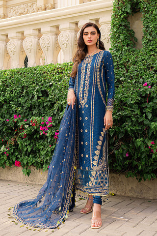 Picture of Ellena - 3-PC Unstitched Embroidered Lawn Suit - Available at Raja Sahib