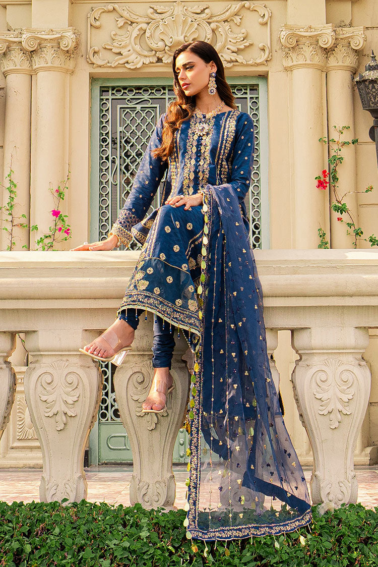 Picture of Ellena - 3-PC Unstitched Embroidered Lawn Suit - Available at Raja Sahib