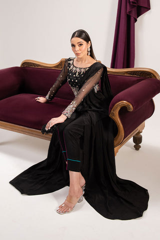 Picture of Maria Osama Khan - Tiffany Pret Collection Vol 1 - Obsidian - Available at Raja Sahib