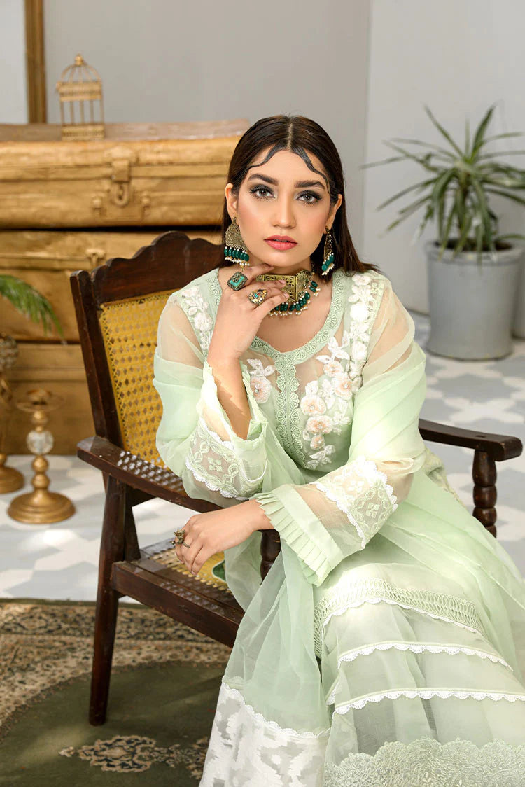 Picture of Maryam Malik - Noor Festive Collection - Pistachio - Available at Raja Sahib