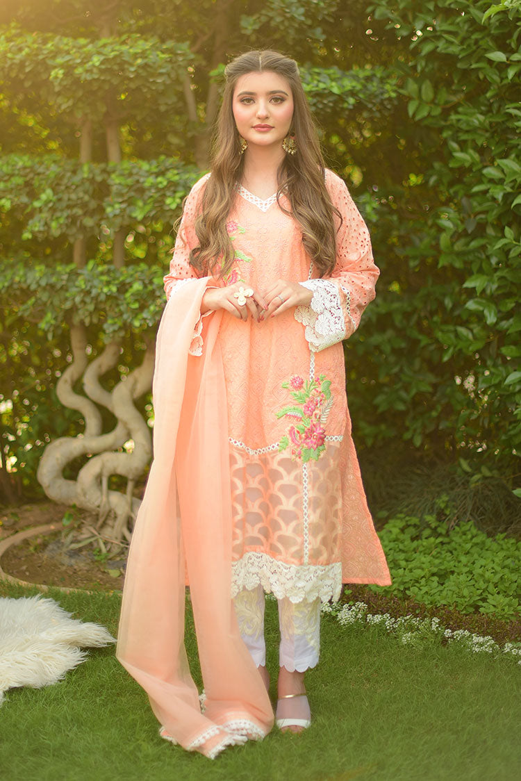 Picture of RJS Pret - Bahar Pret Collection - Prima Peach - Available at Raja Sahib