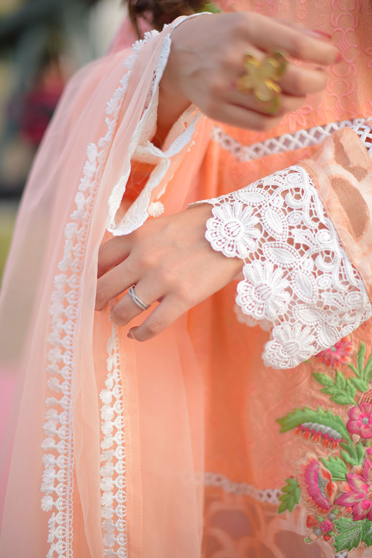 Picture of RJS Pret - Bahar Pret Collection - Prima Peach - Available at Raja Sahib