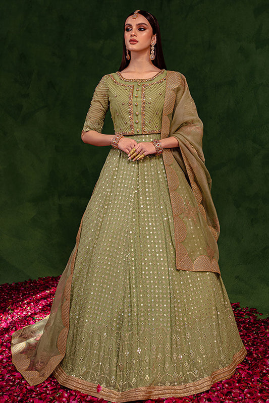 Picture of Maria Osama Khan - Salma Sitara Luxury Formals - Paras - Available at Raja Sahib