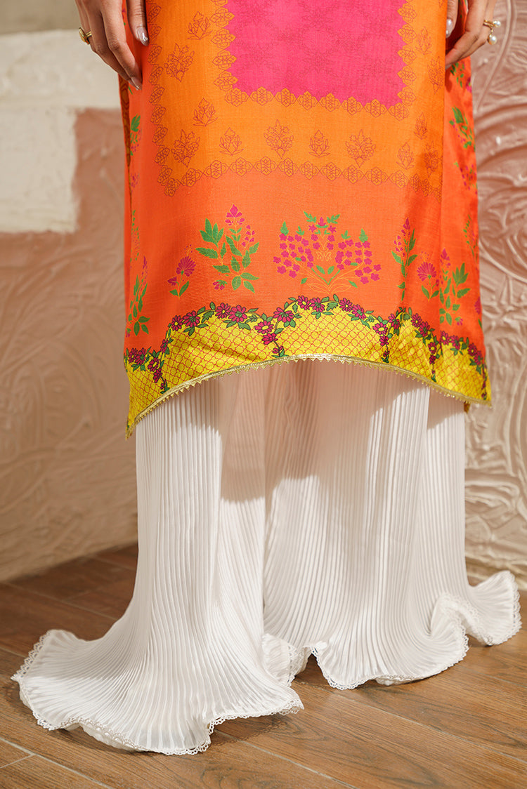 Picture of RJS Pret - Neo RTW Collection - Orangey Pink - Available at Raja Sahib