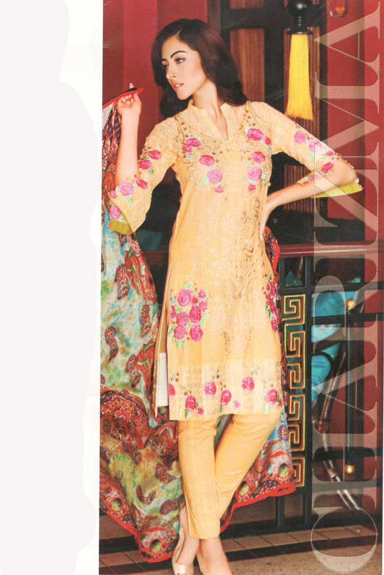 Picture of Charizma - ED 24 Embroidered Swiss Voil Collection - Available at Raja Sahib