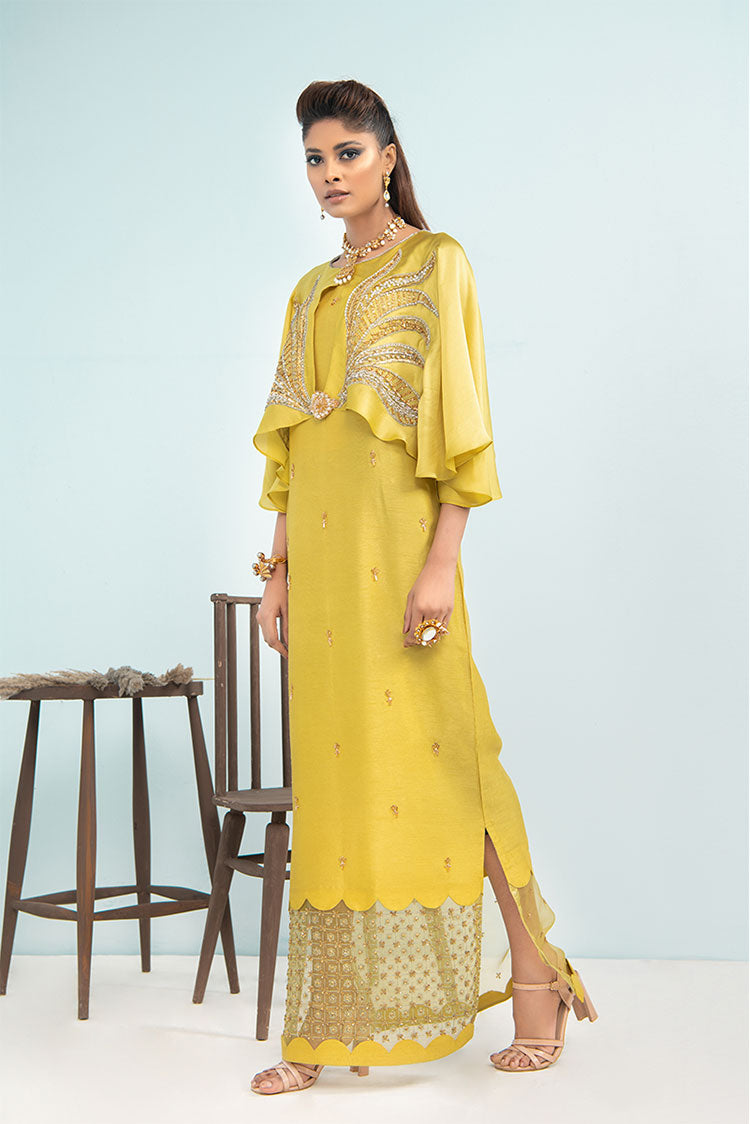 Picture of Maria Osama Khan - Signature Pret '21 - Daffodil - Available at Raja Sahib