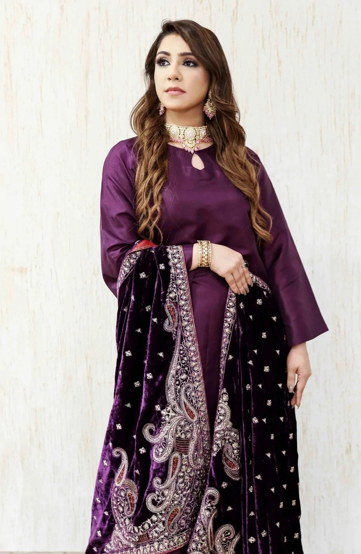 Picture of Shahbano - Ibtida Velvet Pret Collection-Shokoufeh - Available at Raja Sahib