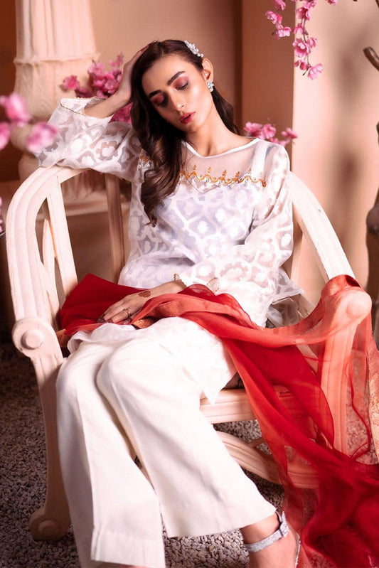 Picture of PSK Couture - Dastoor Pret Collection - Snow White - Available at Raja Sahib