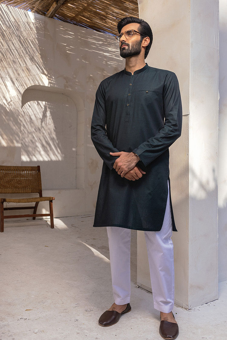 Picture of Dynasty - Cotton Blended Kurta - Available at Raja Sahib