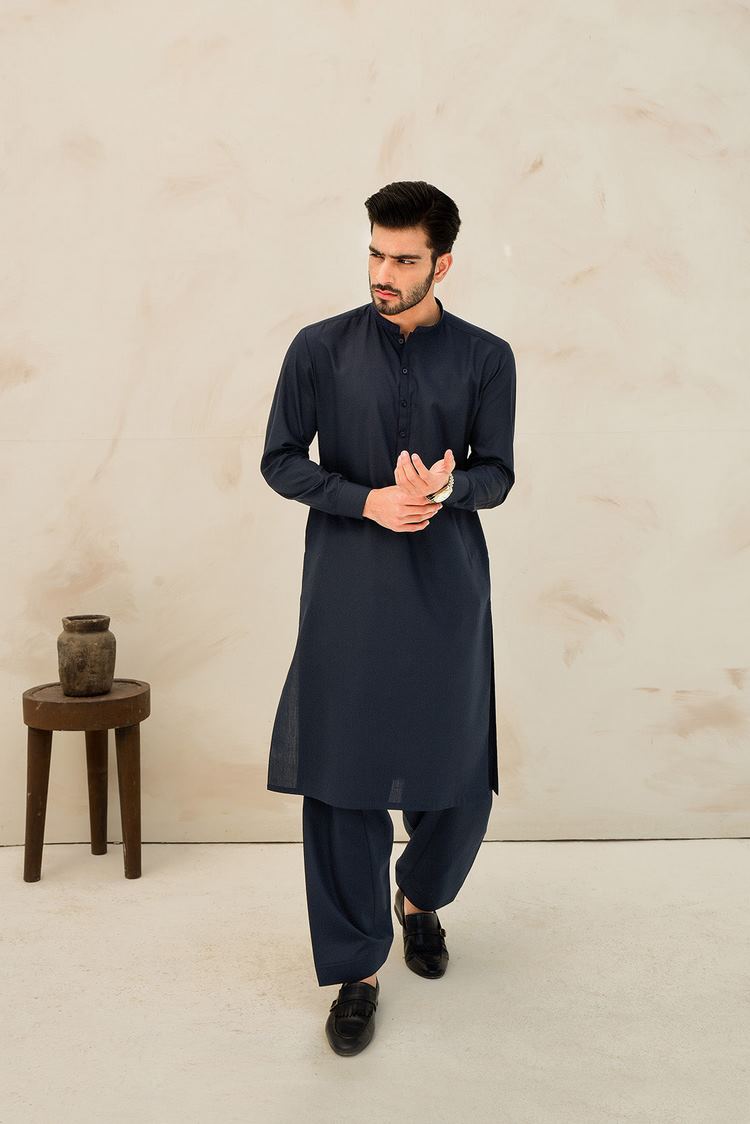 Picture of Dynasty - Embroidered Wash & Wear Shalwar Kameez - Available at Raja Sahib