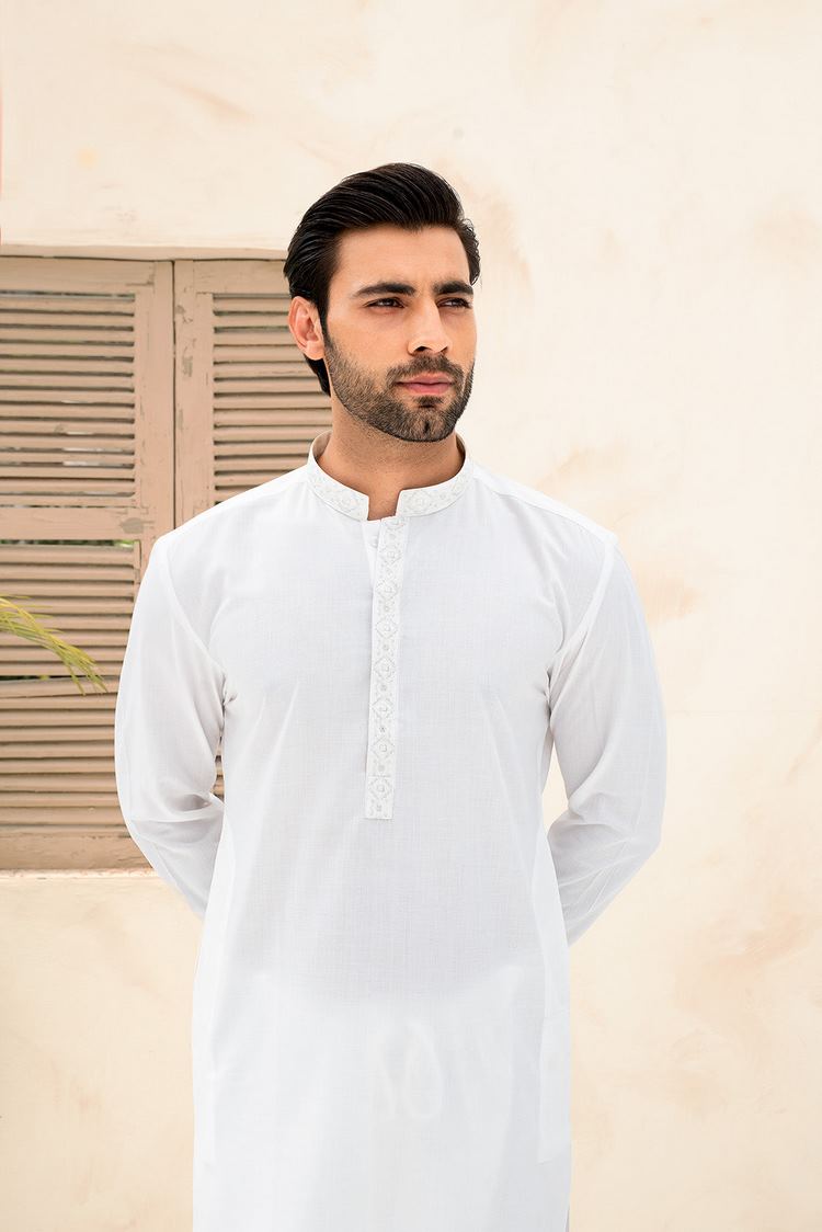 Picture of Dynasty - Embroidered Wash & Wear Shalwar Kameez - Available at Raja Sahib