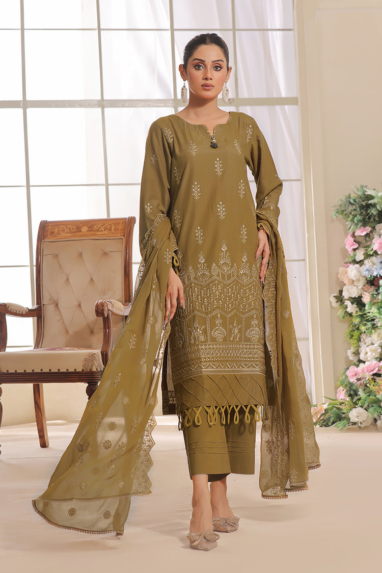 Picture of Safwa - Aura 3 Piece Masuri Premium Embroidered Collection - SUC-03 - Available at Raja Sahib